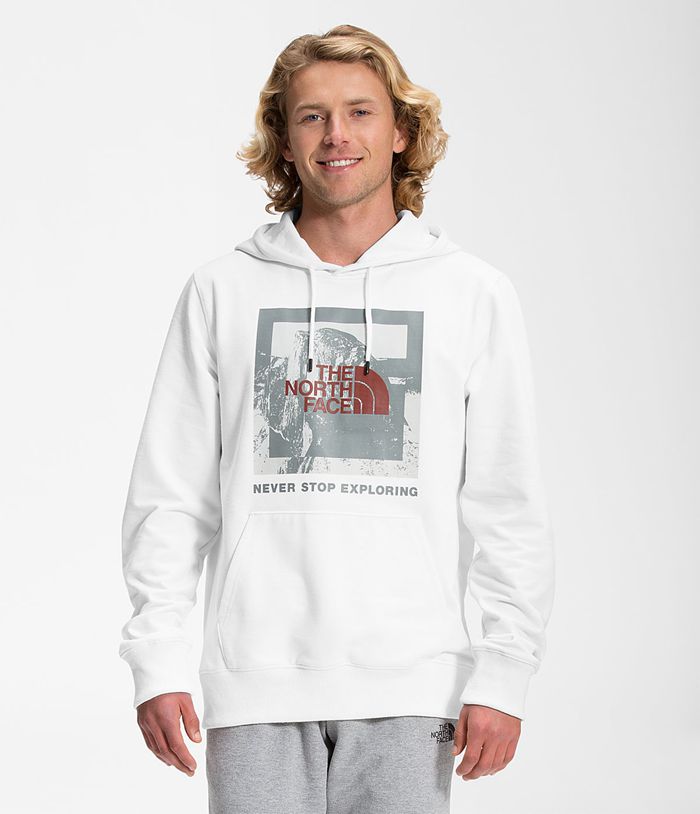 The North Face Hoodie Recycled Climb Graphic White - Mens - Thailand UOCYN-3658